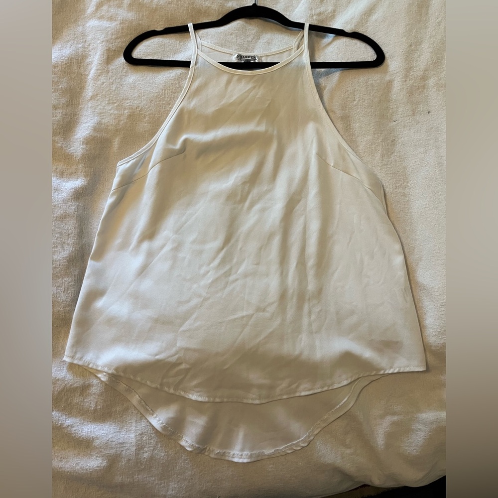 High neck strappy blouse size 12